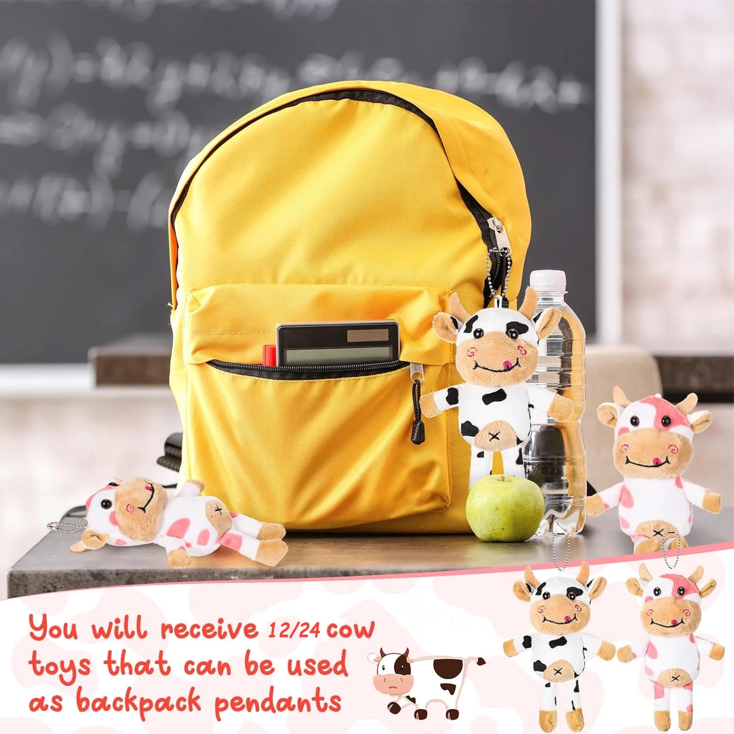 Llavero vaca peluche uso infantil