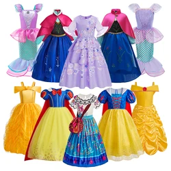 Vestido de princesa con encaje para niñas, disfraz de fiesta
