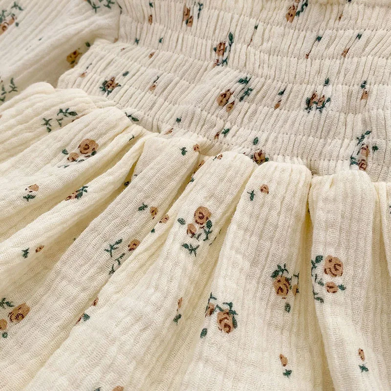 MILANCEL Body floral de lino para niña transpirable - imagen 4