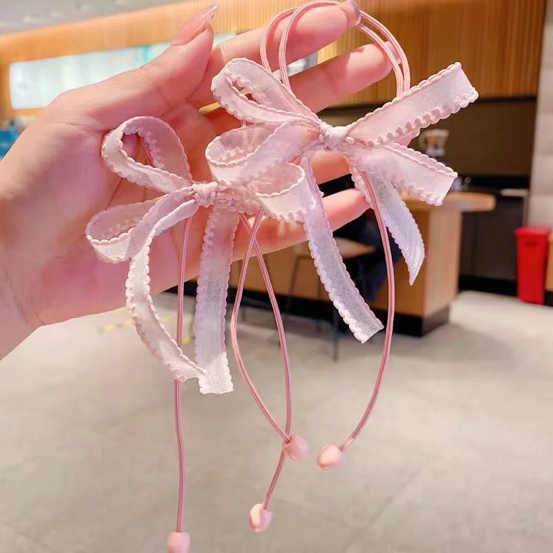Diadema elástica con lazo para niñas – Accesorios de pelo kawaii - imagen 5