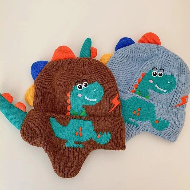 Gorro de invierno para niño con dinosaurios, cálido y cortaviento - imagen 5