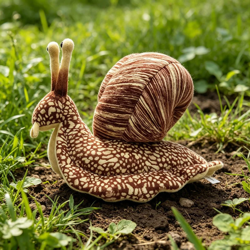 Peluche caracol realista suave con relleno de fibra para niños - imagen 3