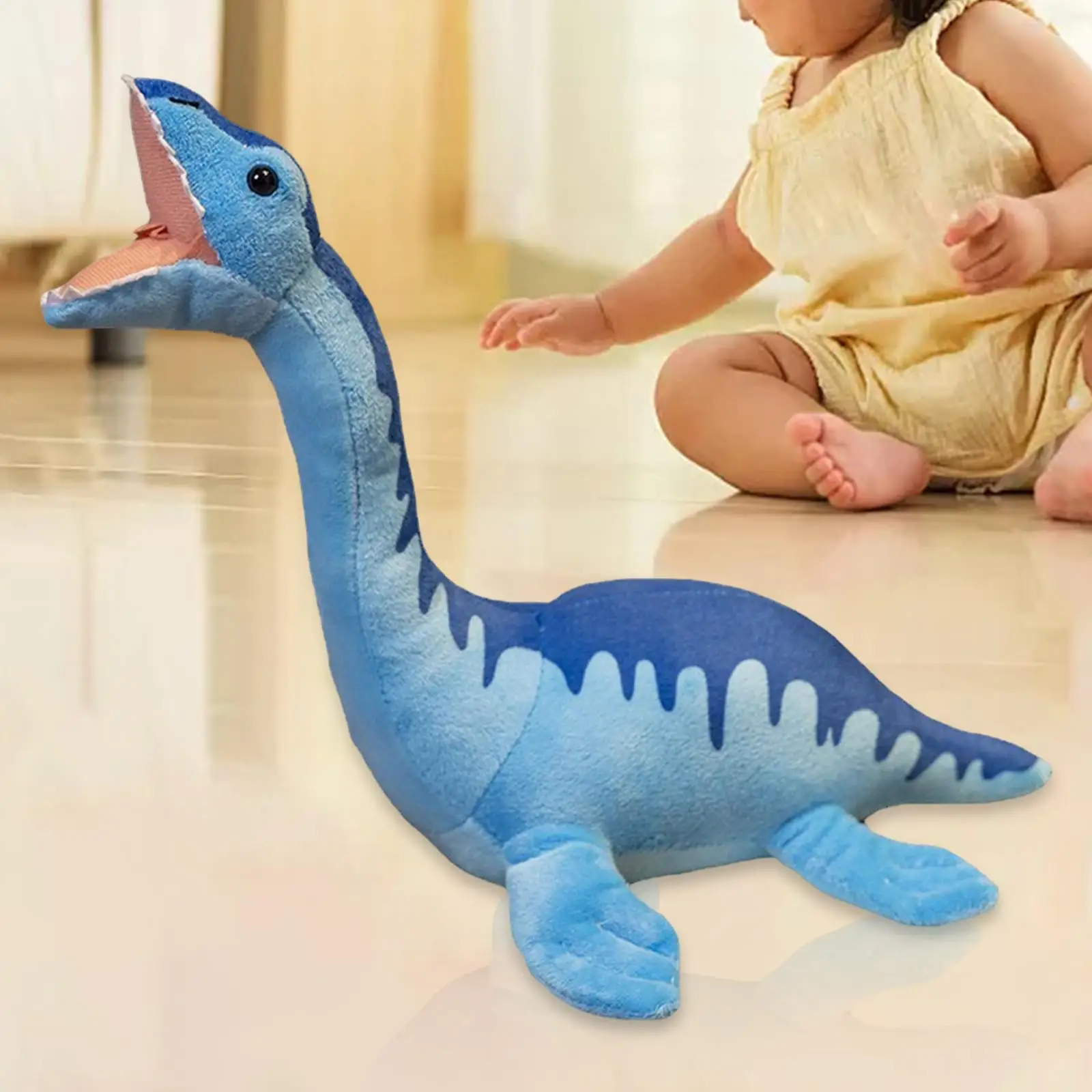 Peluche de dinosaurio suave como cojín decorativo para coche - imagen 4