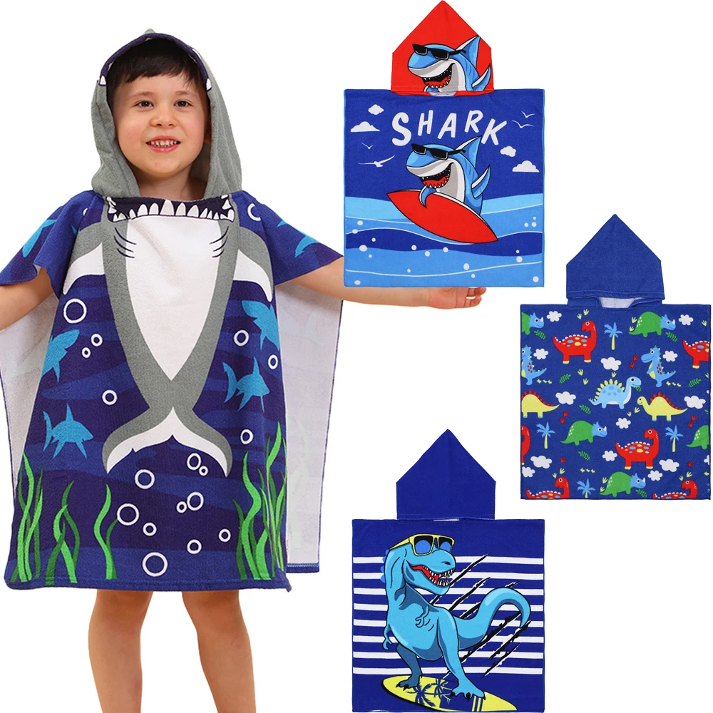 Toalla de playa infantil con tiburón - imagen 4
