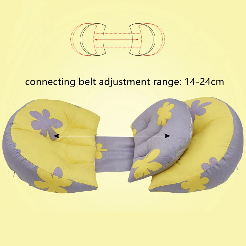 Almohada lateral de maternidad en forma de U – Ajustable y lavable - imagen 4