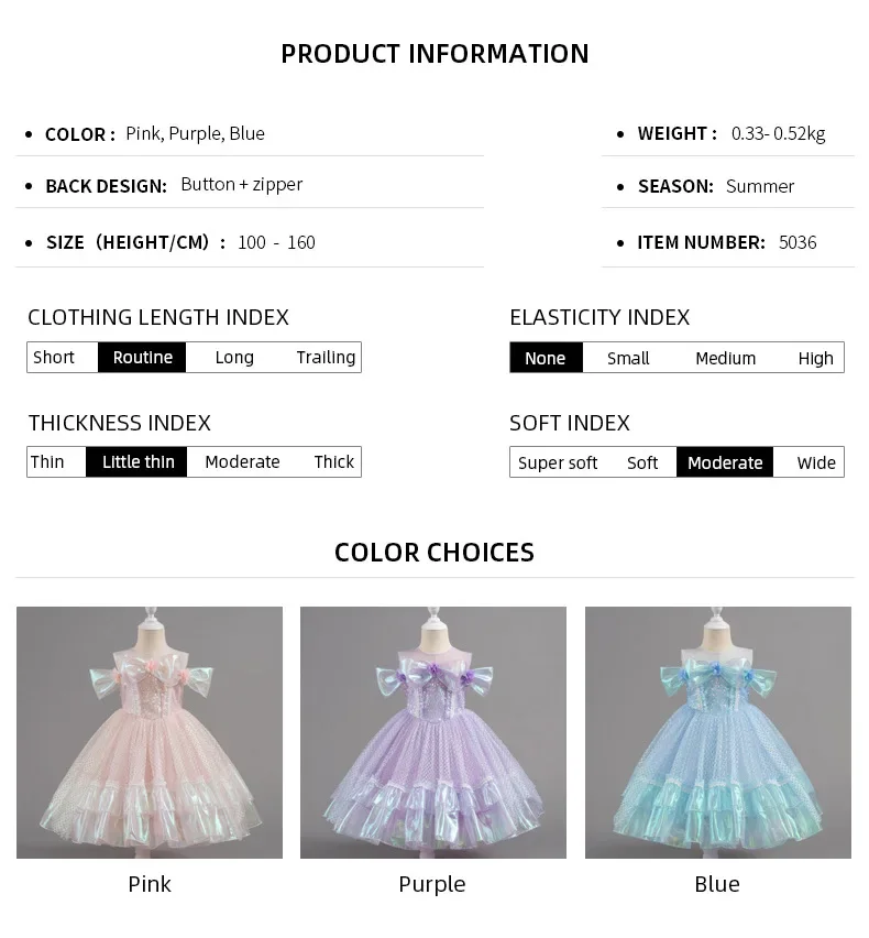 Vestido ligero con acabado de fiesta