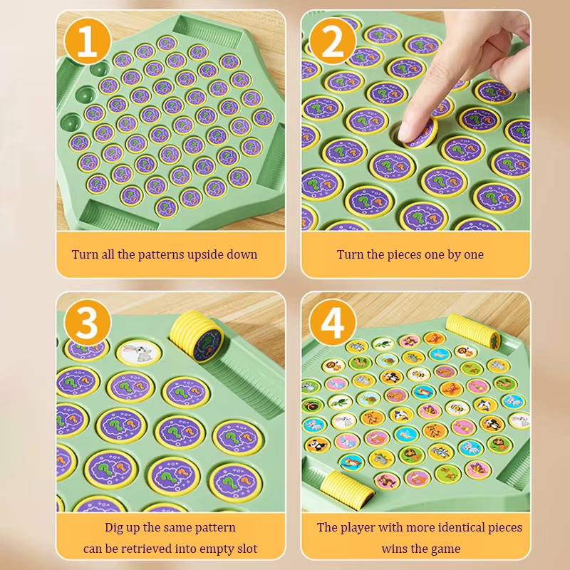 Juego de memoria educativo con cartas de animales y frutas para niños - imagen 4