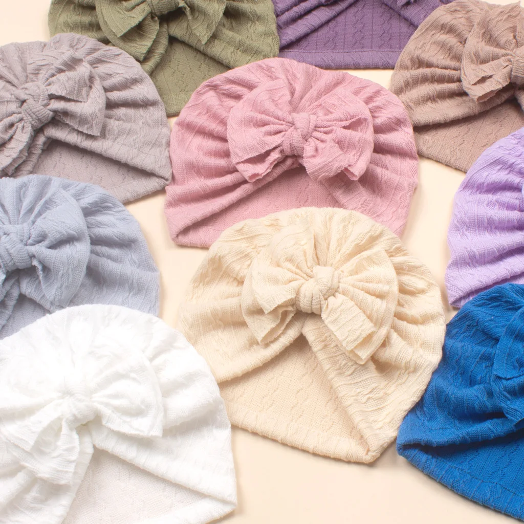 MILANCEL gorro bebé con lazo dulce y capucha suave para recién nacido - imagen 3