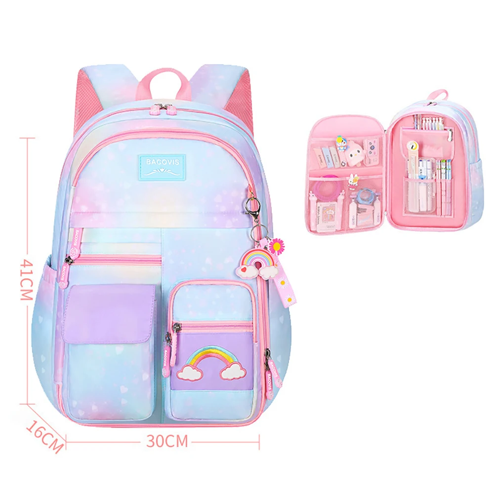 Mochila infantil unicornio bolsillos arcoíris – ligera y resistente - imagen 3