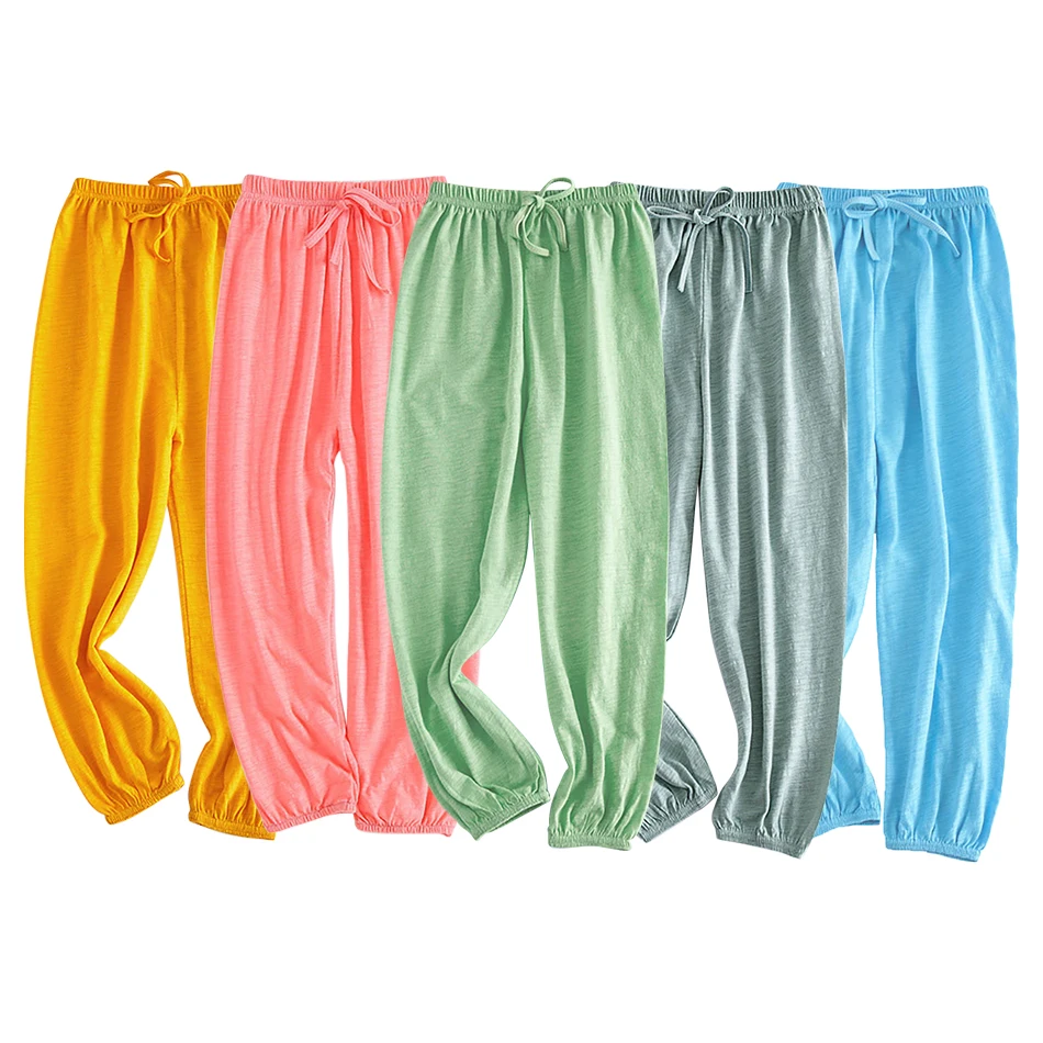 Pantalón bambú transpirable para dormir niño y niña – Cintura elástica - imagen 2
