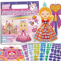 Kit mosaico holográfico infantil – Pegatinas princesa sirena
