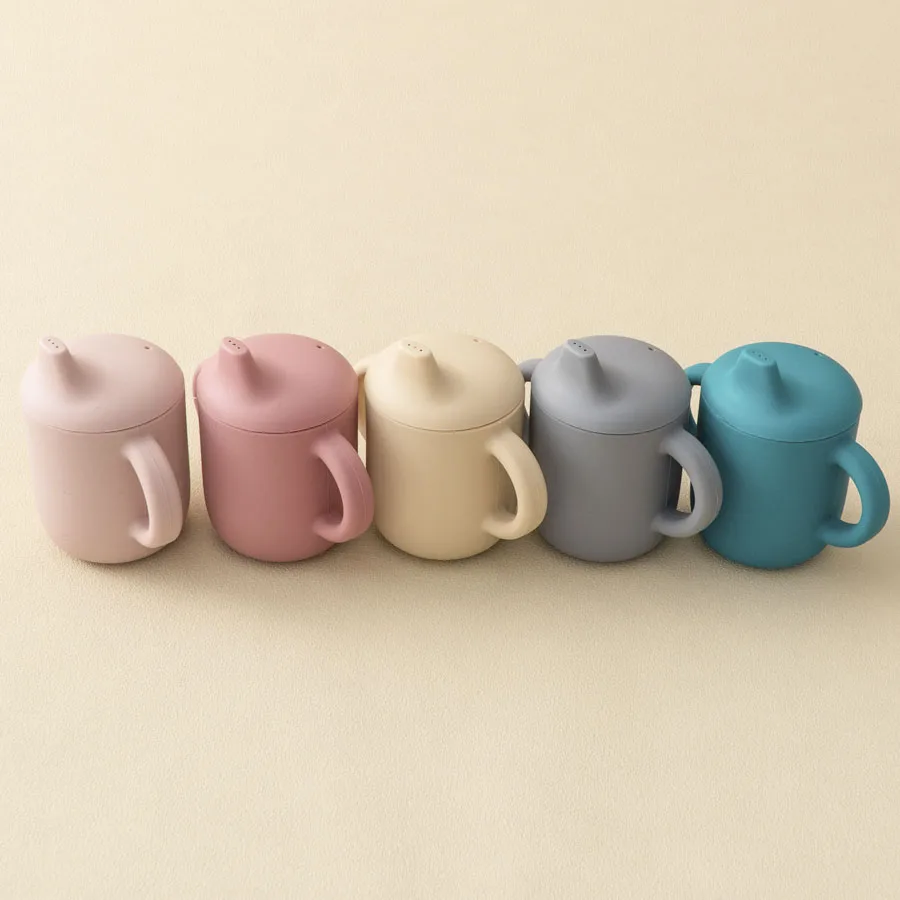 Tazas de silicona para bebé y niño pequeño - Vasos de aprendizaje - imagen 4