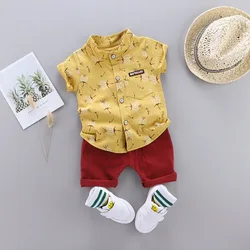 Conjunto deportivo de verano para niño – Camiseta y pants cortos