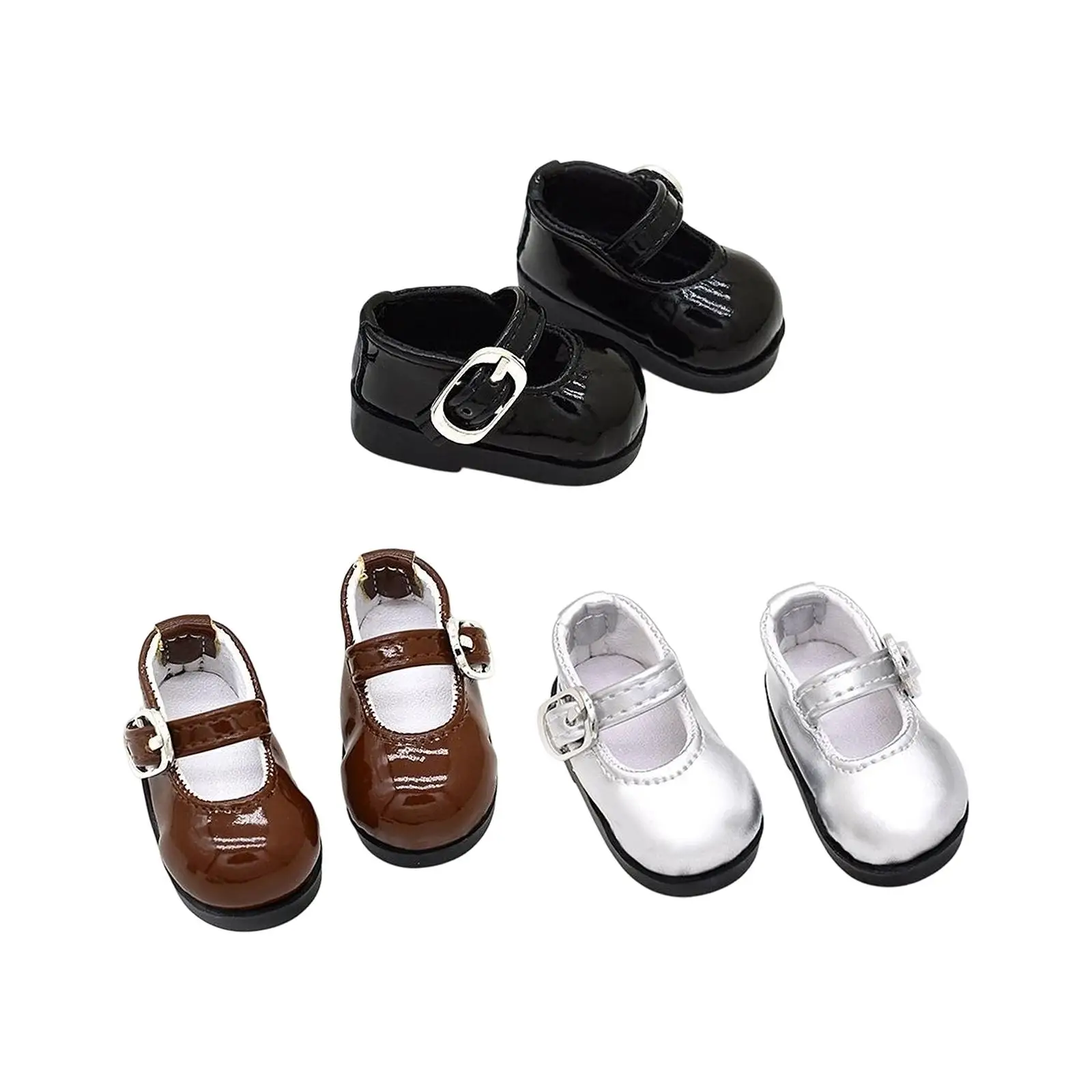 Zapatos de muñeca cuero sintético fáciles para poner - imagen 3