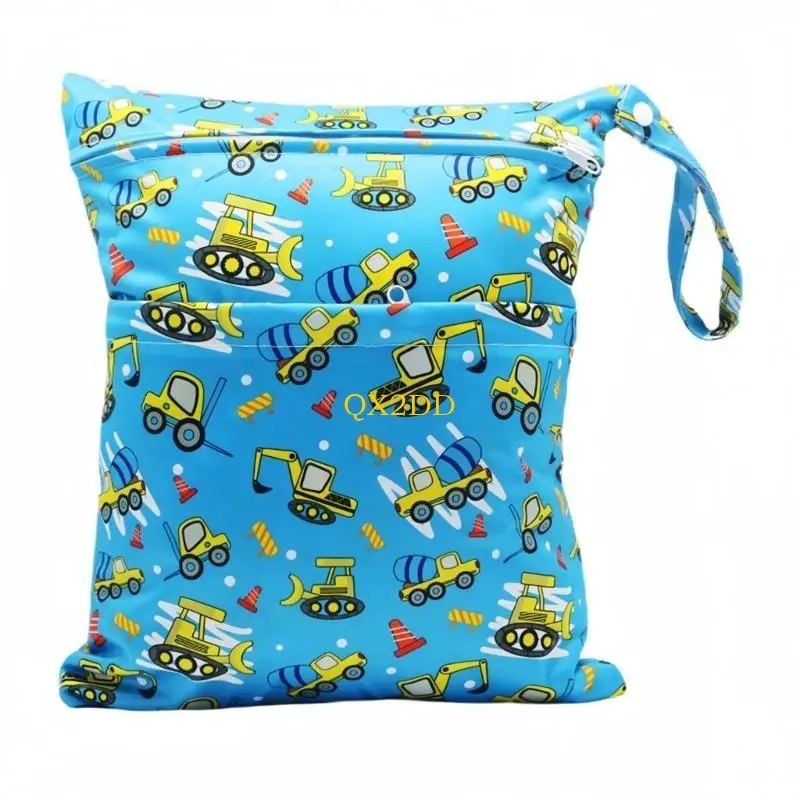 Bolso viaje para pañales de bebé plegado y listo para guardar