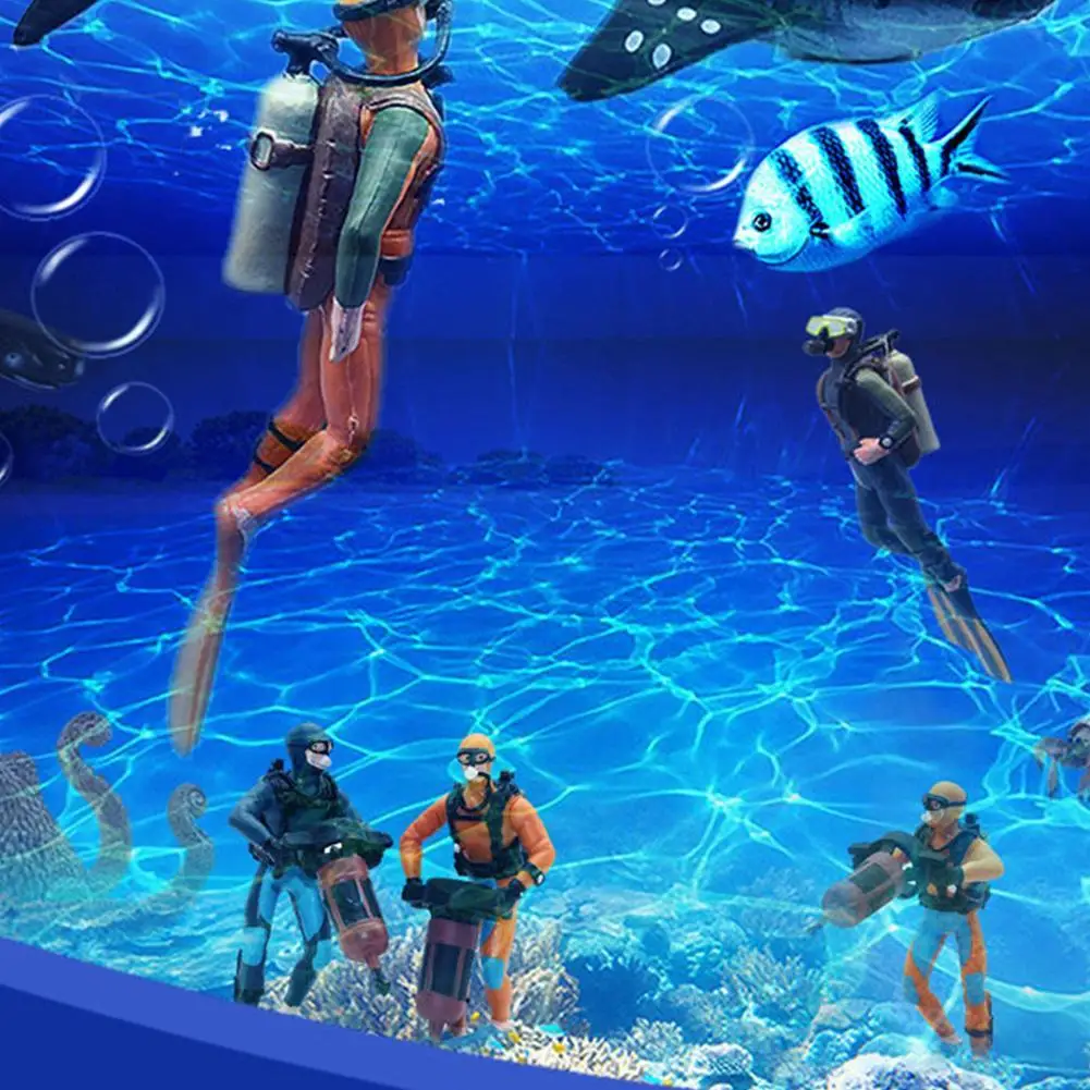 Juguete submarino con buzo de acción y figuras de océano - imagen 2