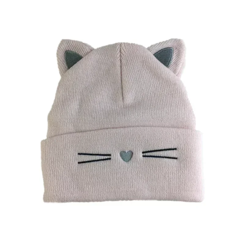 Gorro coreano de invierno con orejas de gato para niños pequeños - imagen 2