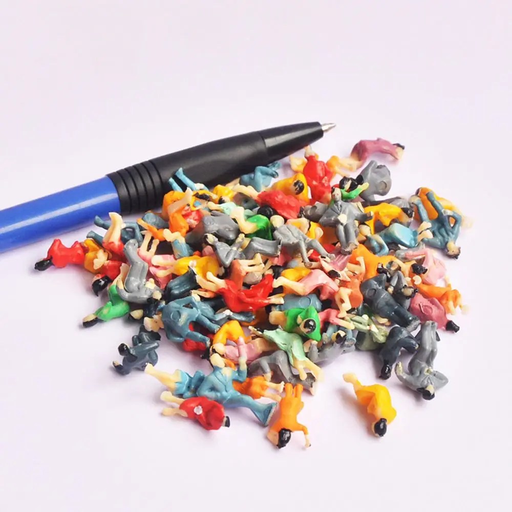 Figuras de pasajeros sentados para tren en miniatura ABS – Colección 1:100 - imagen 5