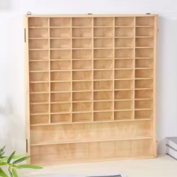 Expositor de coches juguete madera para pared, organizador infantil