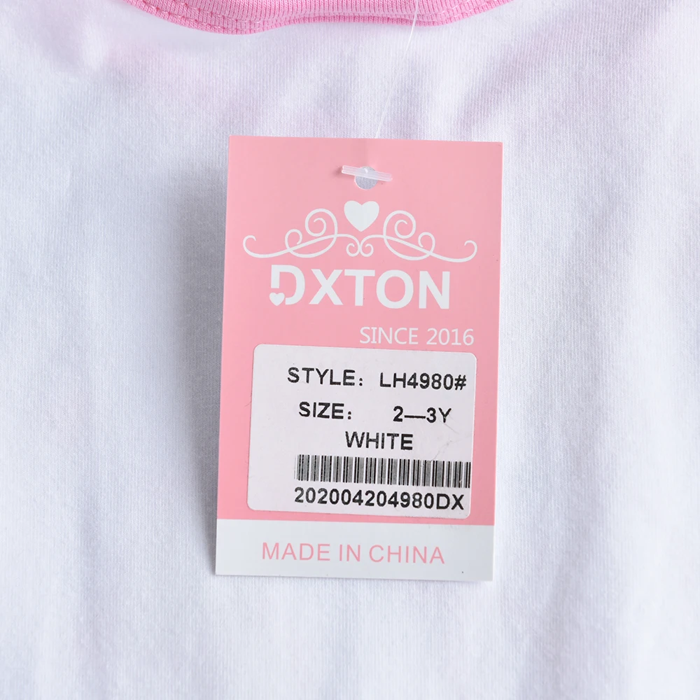 DXTON Vestido princesa unicornio algodón capas - imagen 3