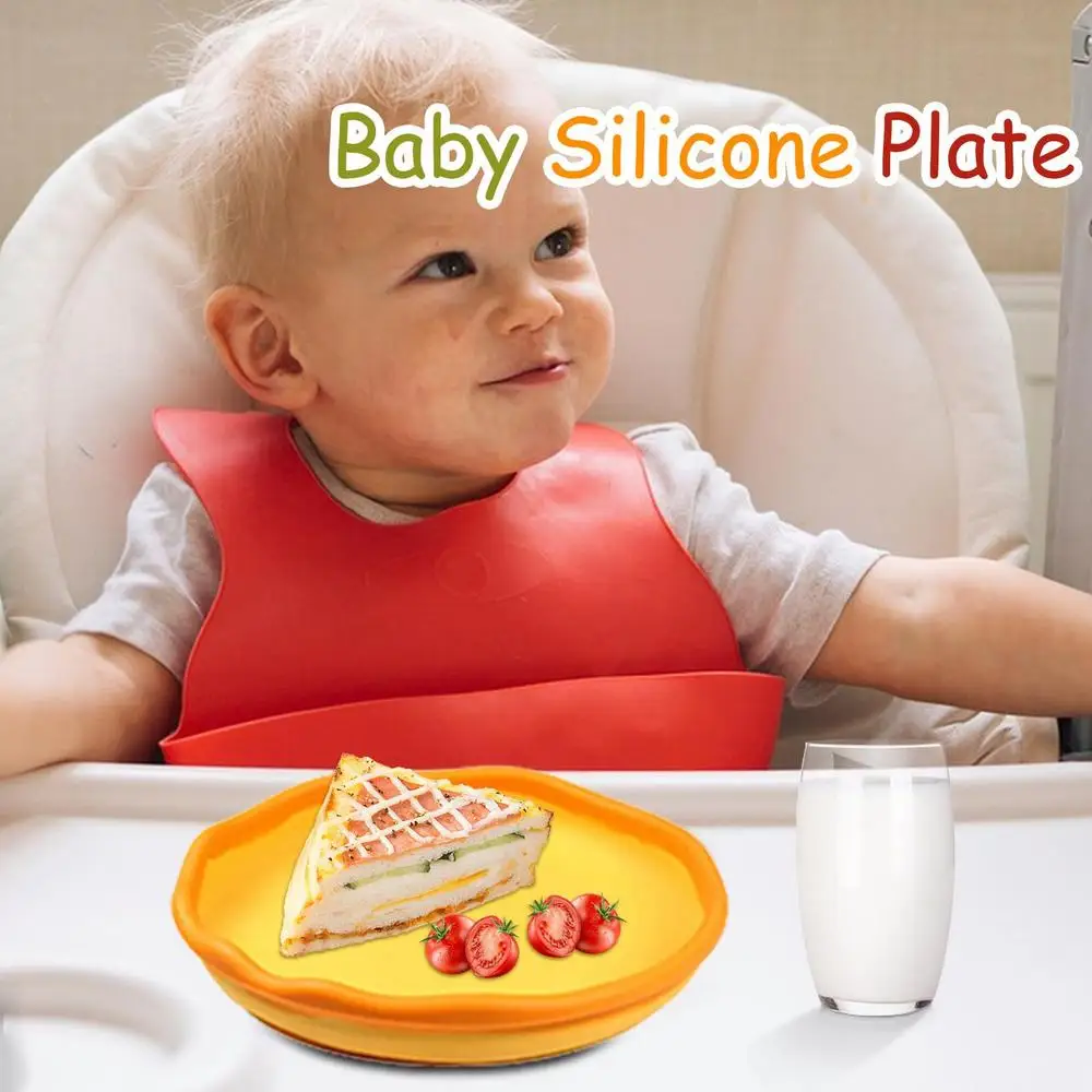 Base de succión fuerte que mantiene el plato estable