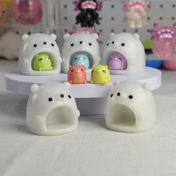 Figura coleccionable de oso blanco Bushiroad, cueva de nieve nocturna