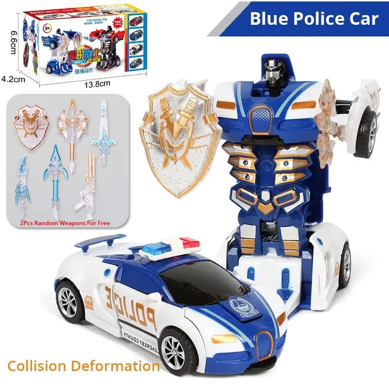 Coche de juguete robot transformable automático con colisión - imagen 2