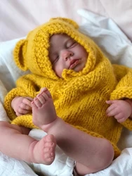 Muñeca reborn realista Loulou de piel suave y tacto real premium