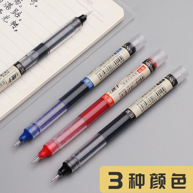 Bolígrafos gel secado rápido con punta fina – tinta negra azul y roja - imagen 5