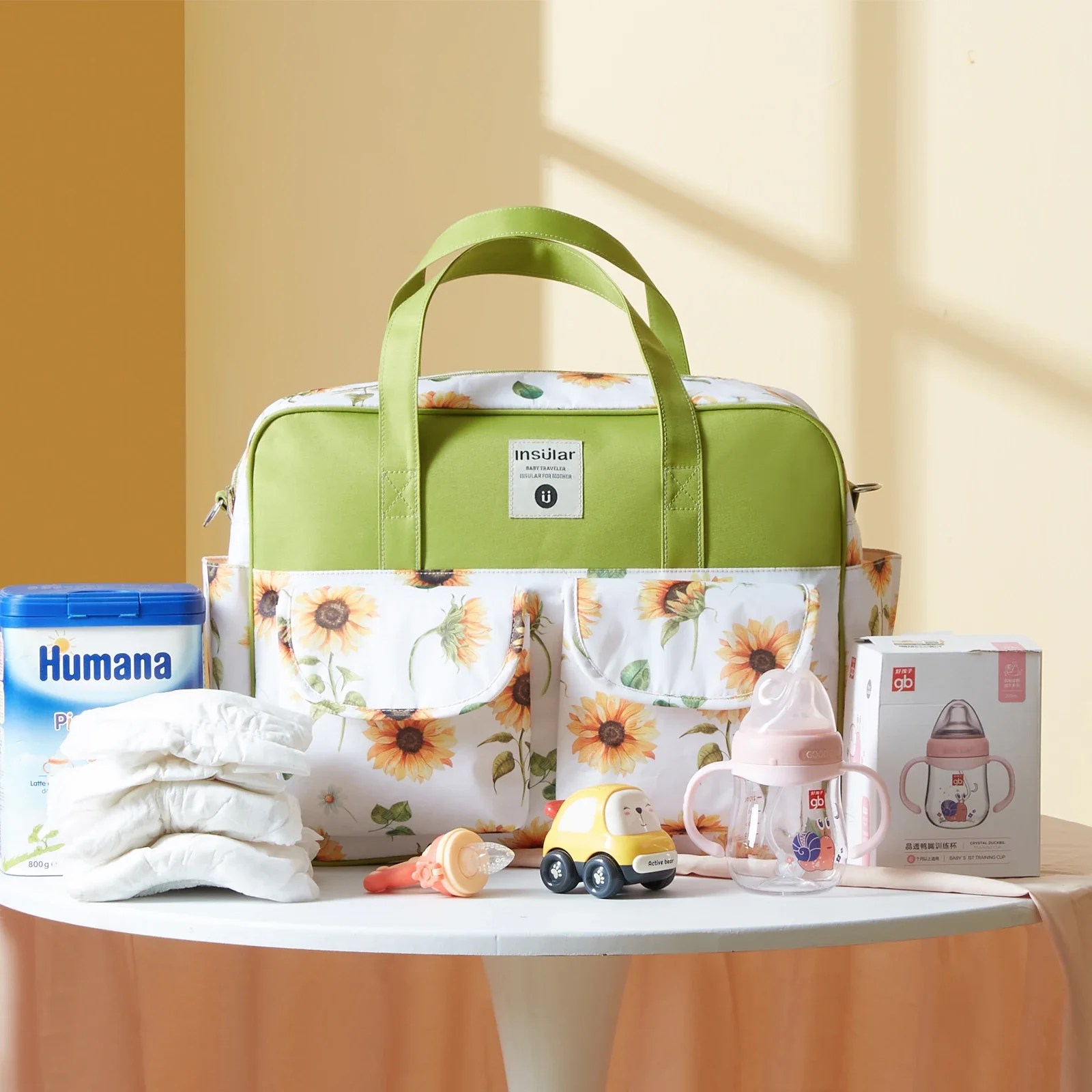 Insular Bolsa de pañales para bebé – Organizador de cochecito - imagen 2