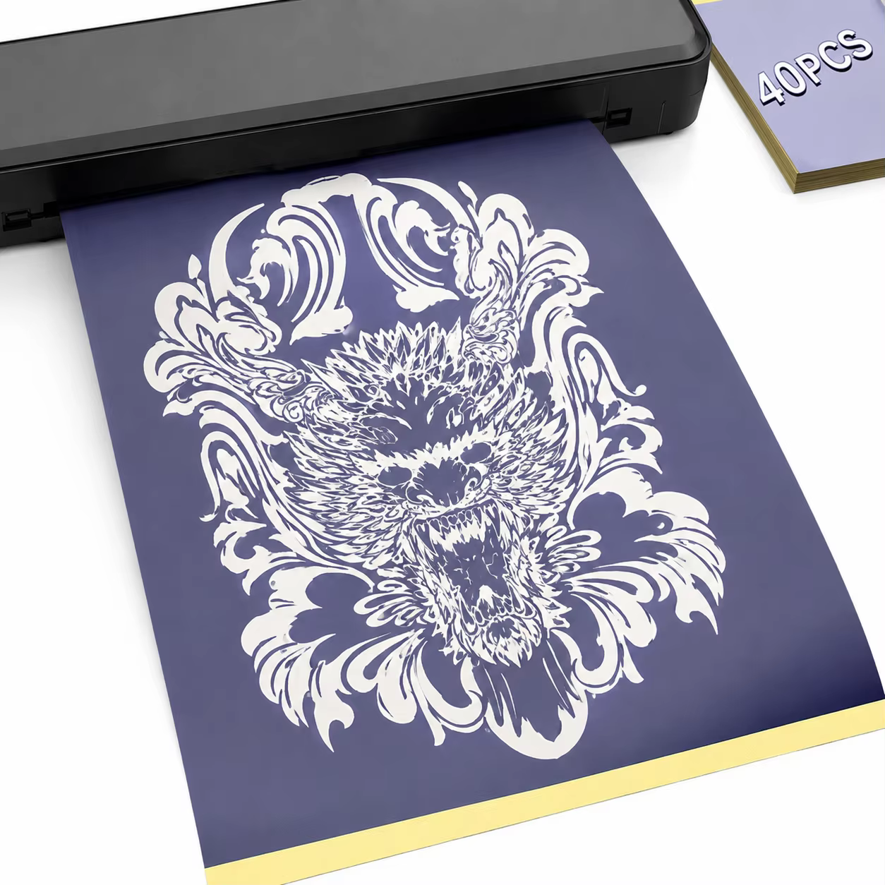 Papel para copiar plantillas de tatuajes
