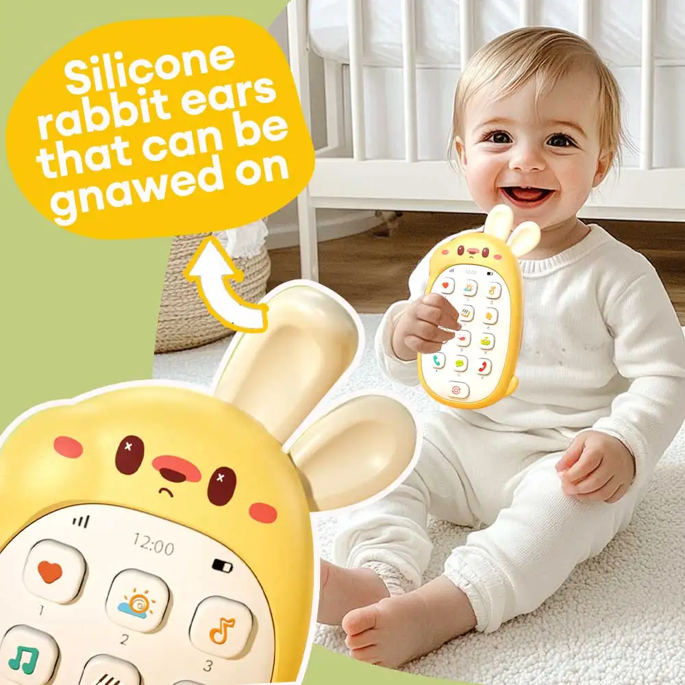Teléfono de juguete infantil con música y sonidos Montessori - imagen 5