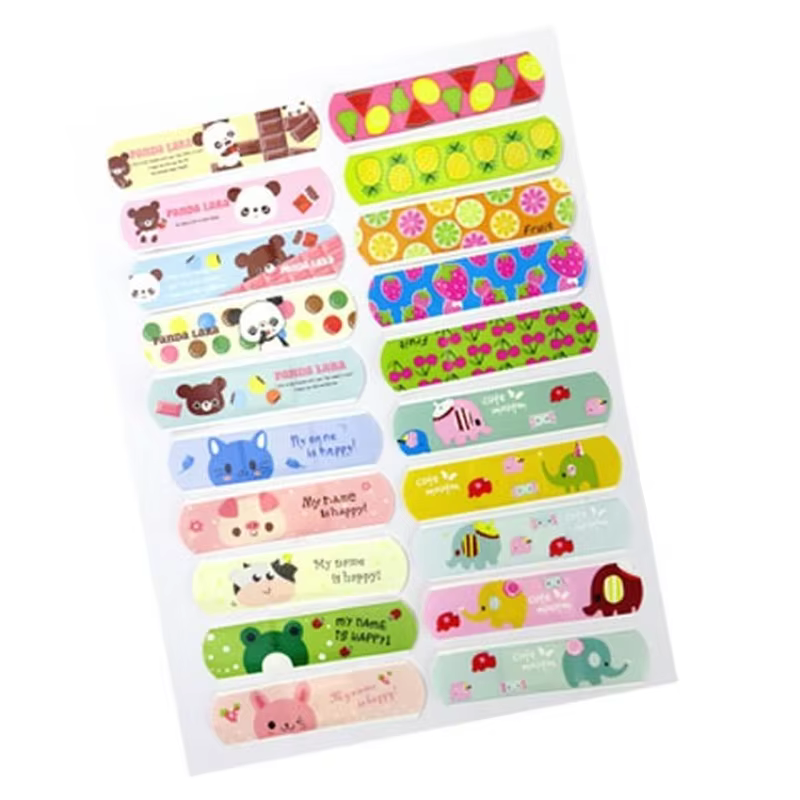 Tiritas infantiles adhesivas impermeables con dibujos para heridas - imagen 3