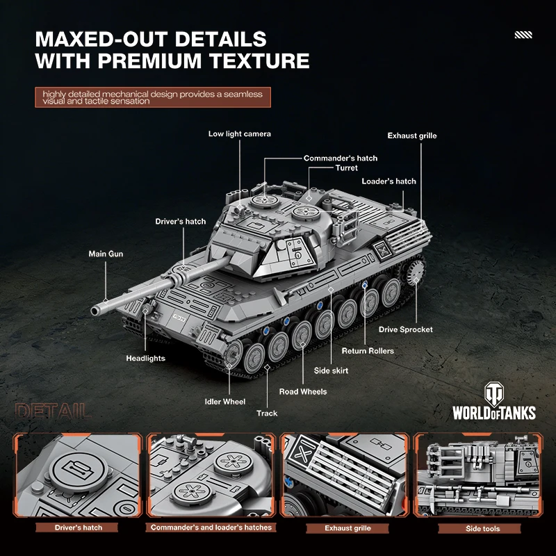 Bloques de construcción del tanque Leopard 1 de guerra fría - imagen 4