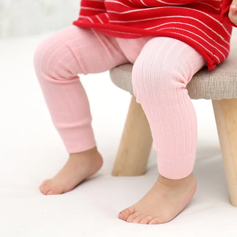 Conjunto de niña suéter acanalado básico y mallas sin pies - imagen 2