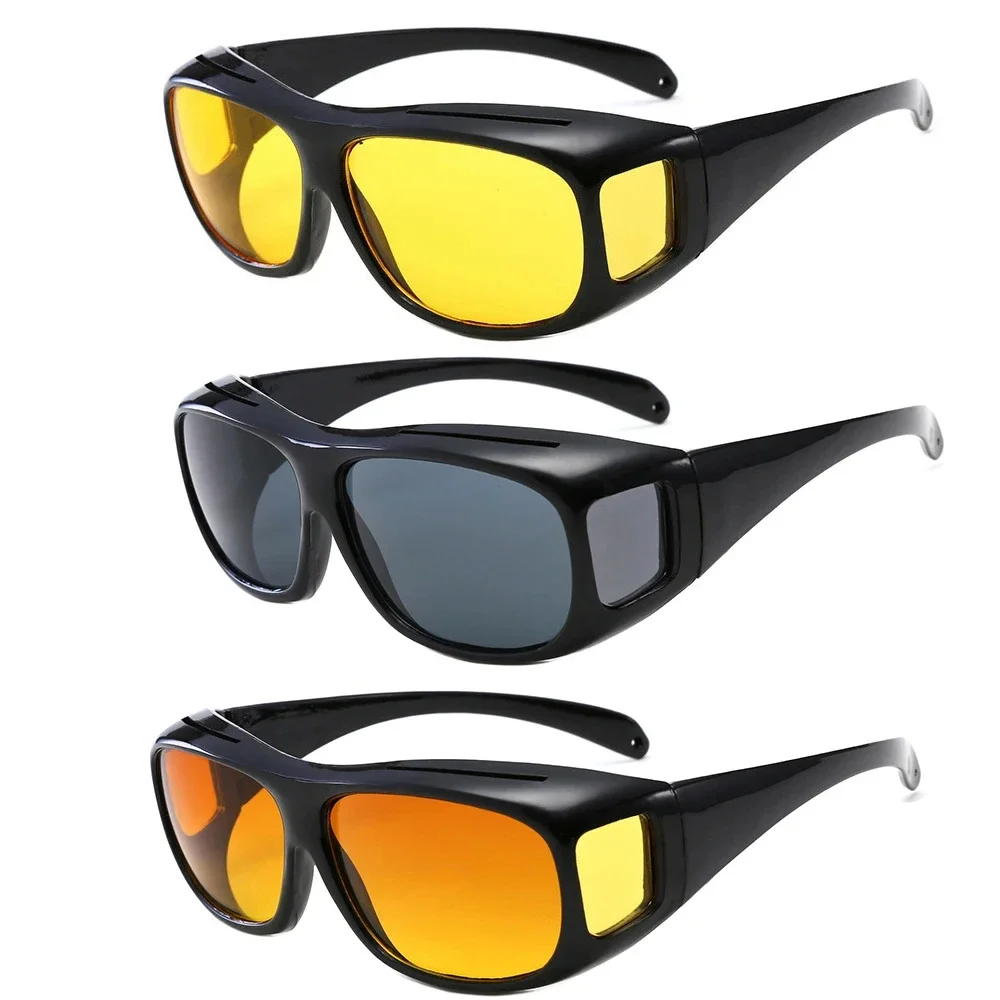 Gafas de visión nocturna en uso mientras se conduce de noche