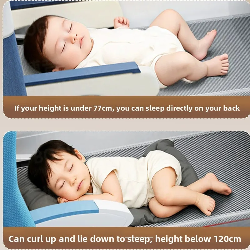 Reposapiés para bebé en avión extensible con velcro antideslizante - imagen 3