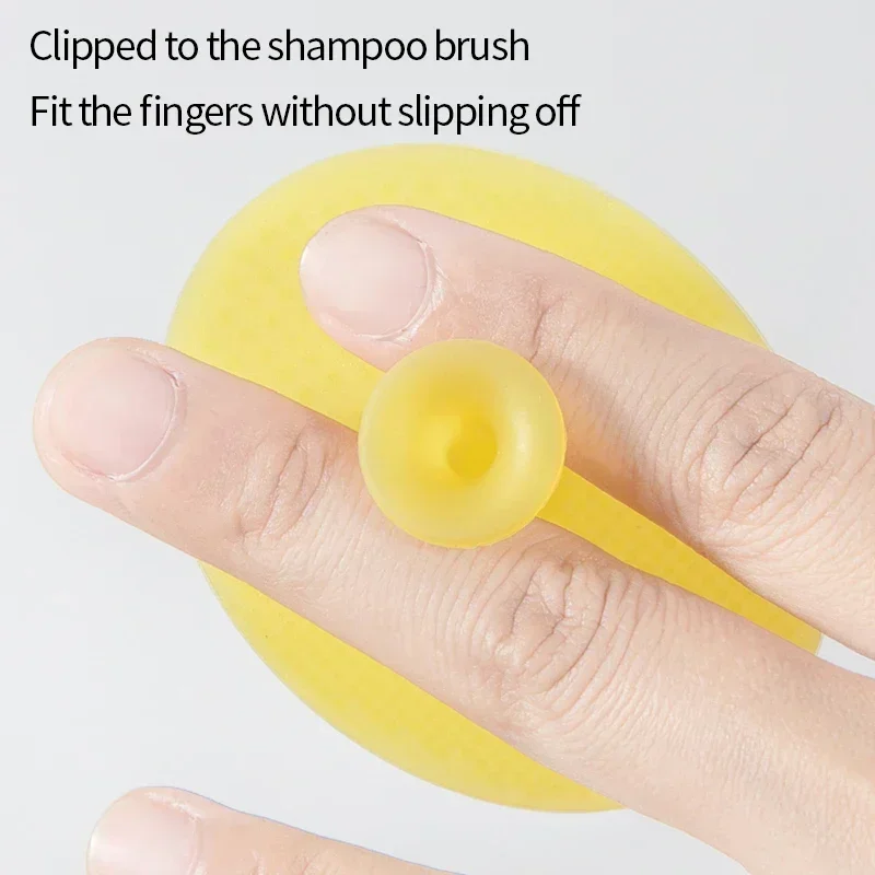 Cepillo masajeador de silicona para el cabello de bebés - imagen 4
