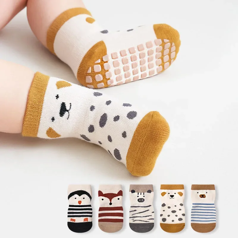 Calcetines antideslizantes de algodón con estampado infantil - imagen 5