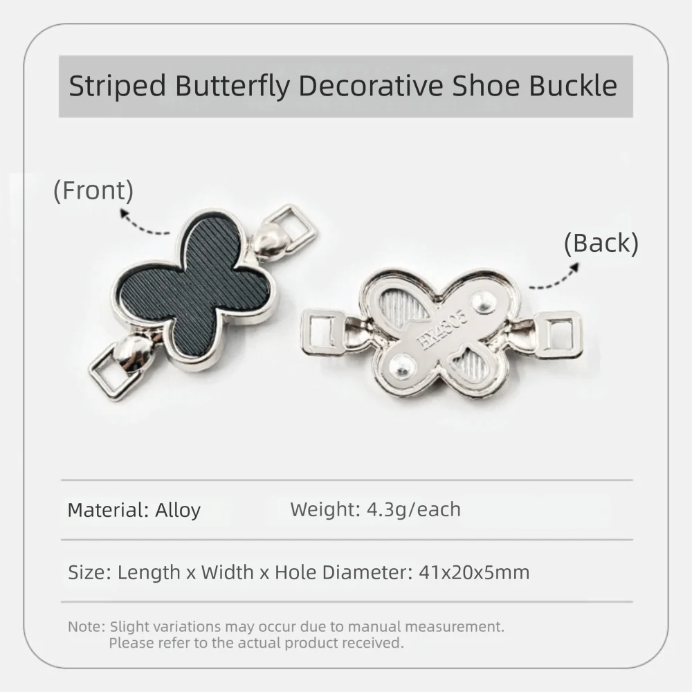 Clips para cordones de zapatos con mariposa – sin atar, removibles - imagen 3