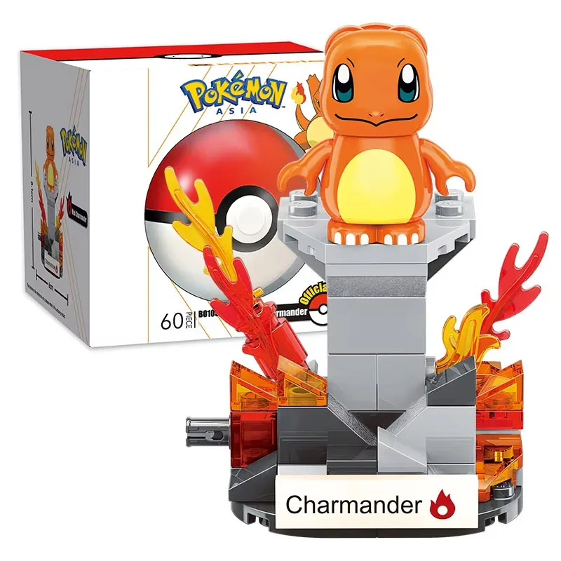 Bloques de construcción Pokémon mini grúa Pikachu Charmander de montaje - imagen 3