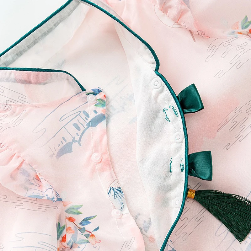 Body algodón para bebé recién nacida – Estampado lazo manga larga - imagen 4