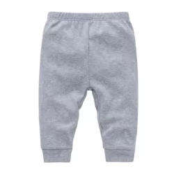 Kavkas Pantalones de algodón para bebé – Color liso y suaves