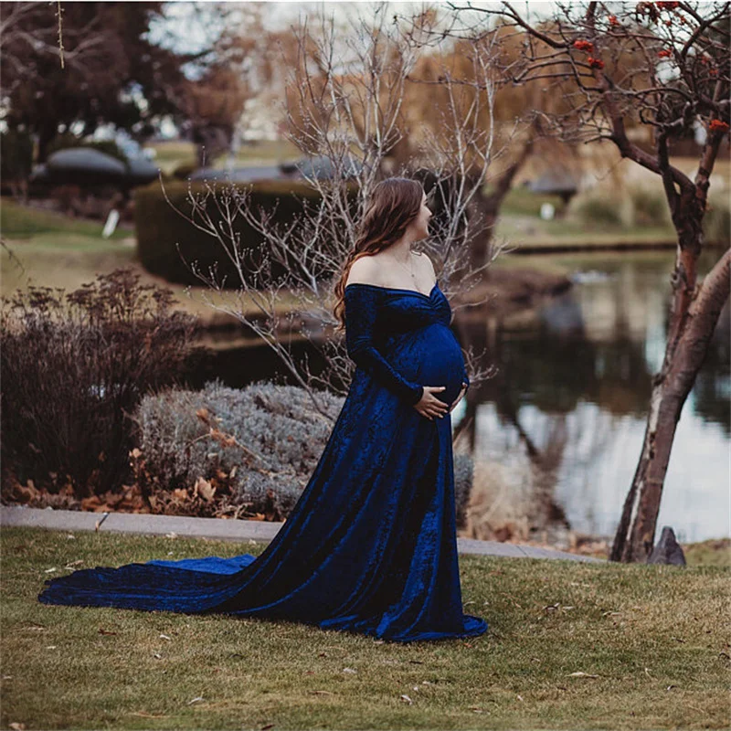 Vestido de maternidad tipo sastre de manga larga - imagen 4