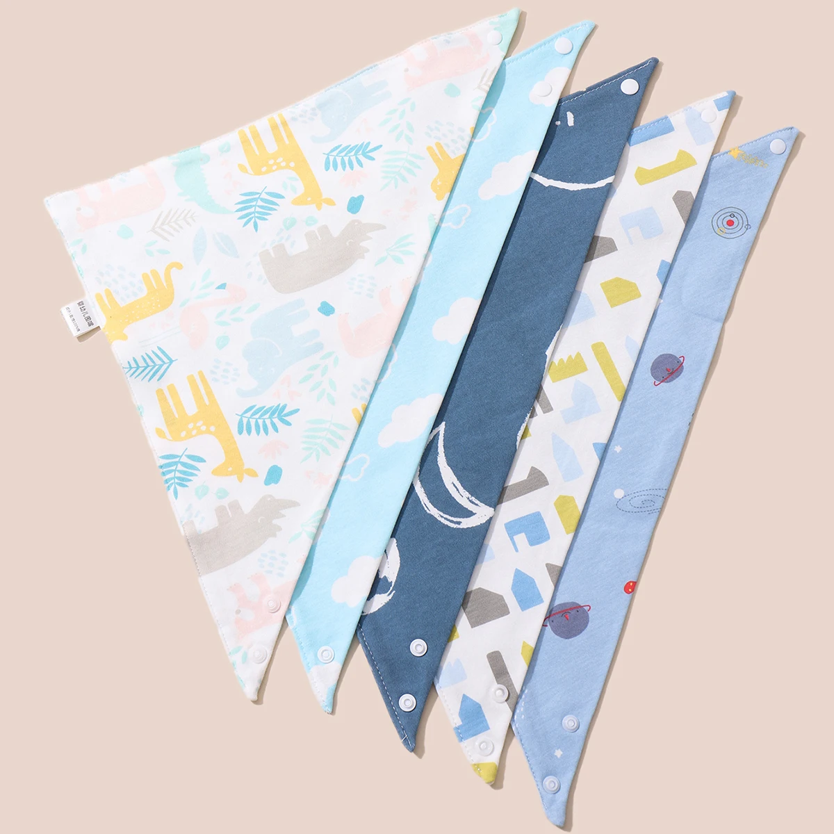 Babero bandana impermeable de algodón – Suave y absorbente - imagen 2