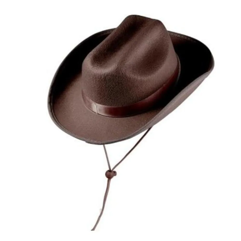 Sombrero vaquero infantil color sólido detalles
