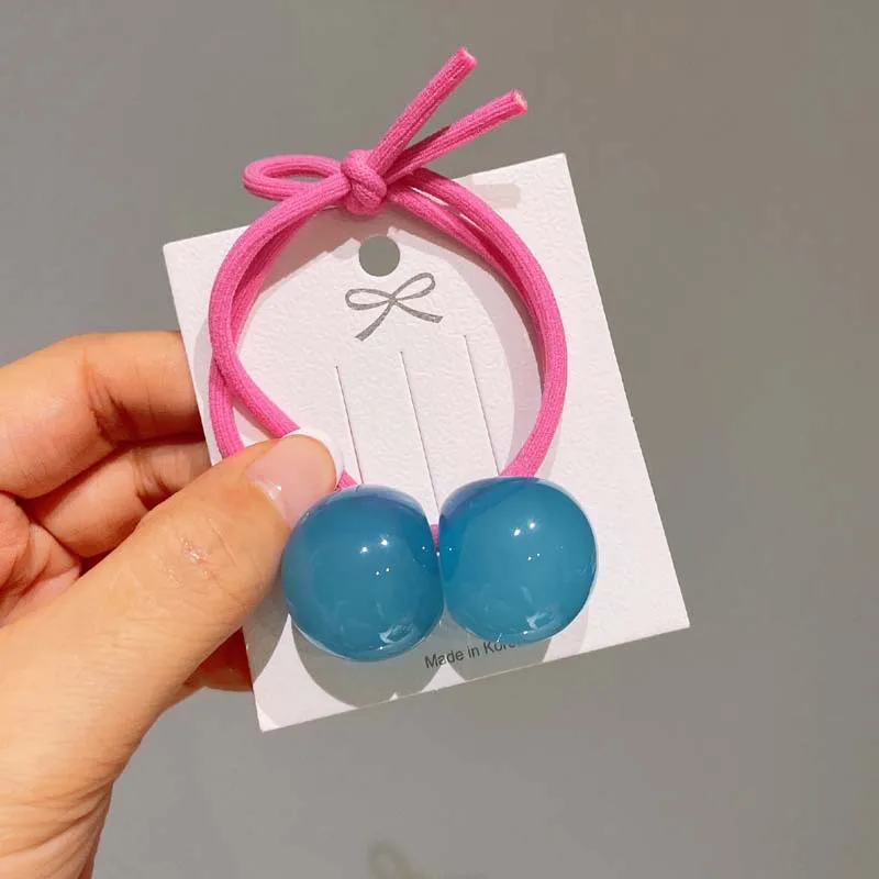 Lazos y bandas elásticas para el pelo con bolas dulces - imagen 5