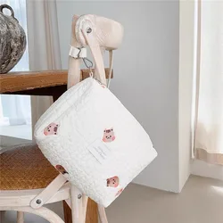 Bolsa pañalera acolchada para carrito con cambiador
