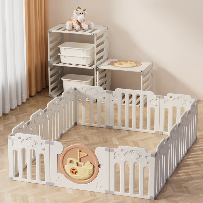 Puerta de seguridad para bebés con diseño anticaída y tapete grueso - imagen 3