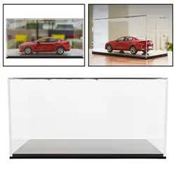 Vitrina de acrílico antipolvo para coches de juguete y miniaturas